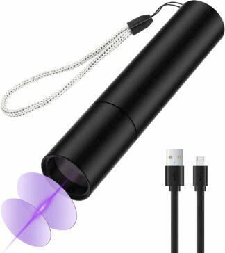 Luz UV 365 nm linterna recargable USB