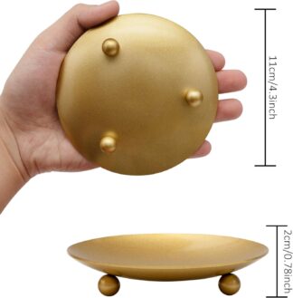 Portavelas Dorado de Hierro · Elegancia Ritual y Luz Consciente